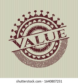 Red Value rubber grunge texture seal
