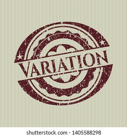 Red Variation distressed rubber stamp with grunge texture