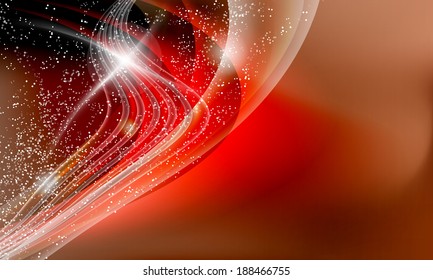 red vector abstract background with dots and lines