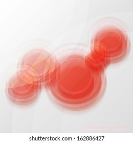 Red vector abstract blur glass background in eps10