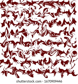 Red vector abstract. Daub background. Red scribble