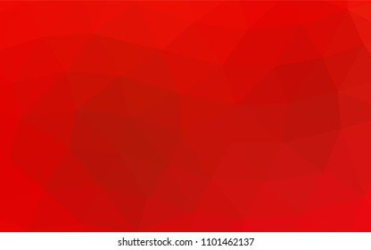 Red vector abstract polygonal pattern. Brand new colored illustration in blurry style with gradient. A new texture for your design.