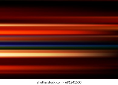 red vector abstract speed motion blur of night lights in the city long exposure background