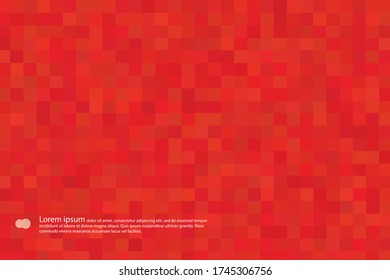 Vector rojo abstracto textura de fondo poligonal. Se puede utilizar una plantilla de rectángulo de repetición para una plantilla de folleto.