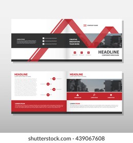 Red Vector annual report Leaflet Brochure Flyer template design, book cover layout design, abstract business presentation template, a4 size design