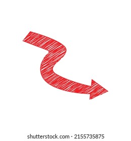 red Vector arrow. red Arrows icon. red Arrow vector icon.