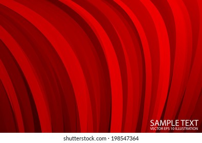 Red vector artistic strokes background illustration - Red vector abstract background template