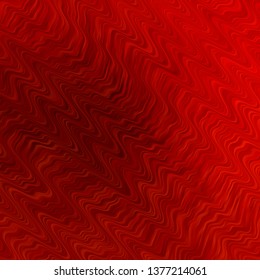 Red vector backdrop with bent lines. Abstract illustration with bandy gradient lines. Pattern for booklets, leaflets.