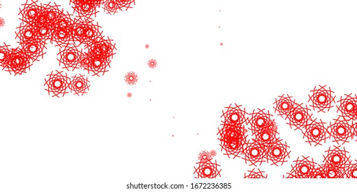  Red vector backdrop with chaotic shapes. Modern abstract illustration with gradient random forms. Background for cell phones.