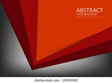 red vector background angle triangle dimension 3d overlap grey graphic message board for text and message design frame line shadow for modern web design