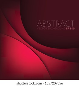 Red Vector background curve line overlap layer with space for text and background design