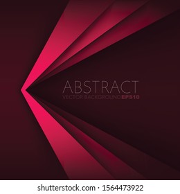 Red Vector background Geometric triangle overlap layer on space for text and background design