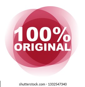 red vector banner 100% original