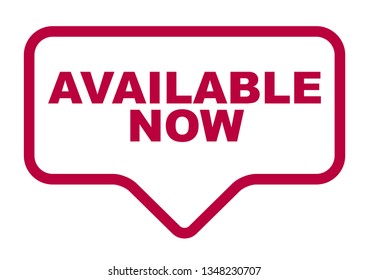 red vector banner available now