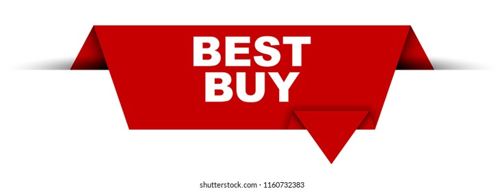 red vector banner best buy