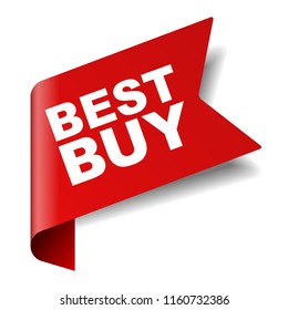 red vector banner best buy