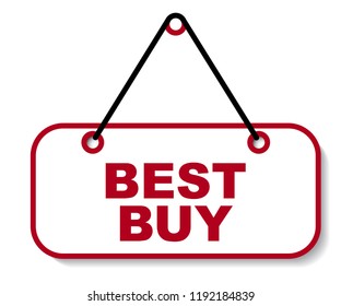 red vector banner best buy