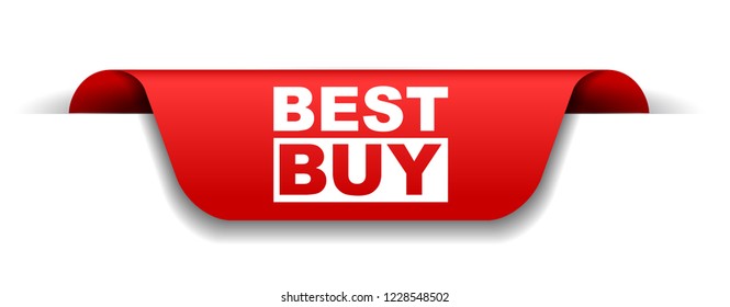 red vector banner best buy