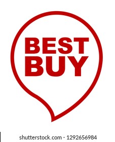 red vector banner best buy