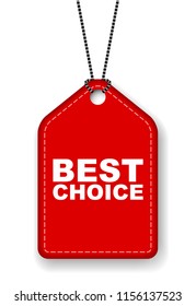 red vector banner best choice