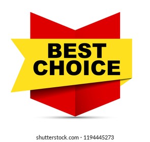 red vector banner best choice