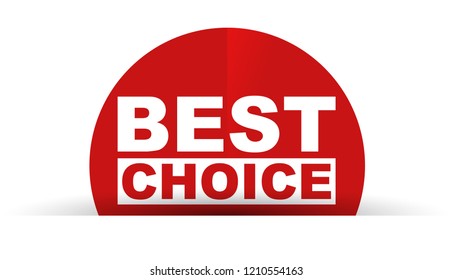 red vector banner best choice