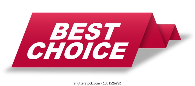 red vector banner best choice