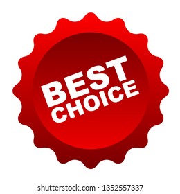 red vector banner best choice