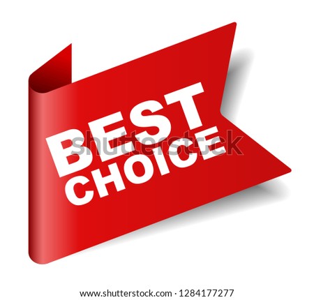 red vector banner best choice