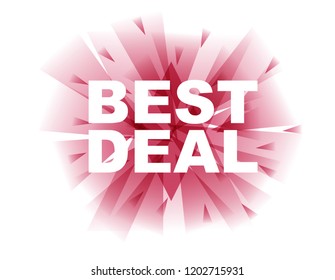 red vector banner best deal