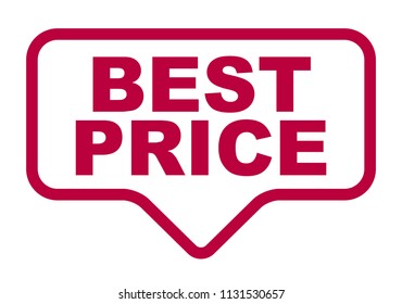 red vector banner best price
