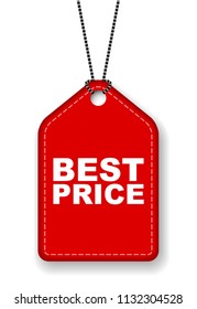red vector banner best price