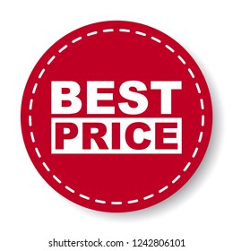 red vector banner best price