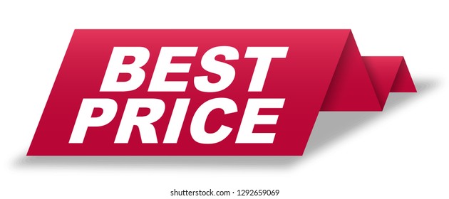 red vector banner best price