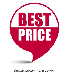red vector banner best price