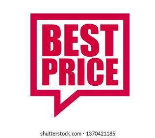 red vector banner best price