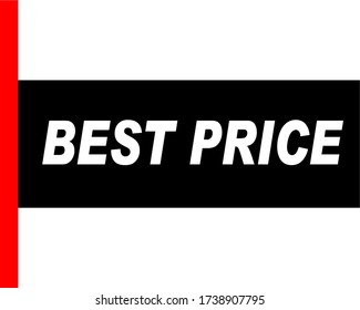 RED VECTOR BANNER BEST PRICE