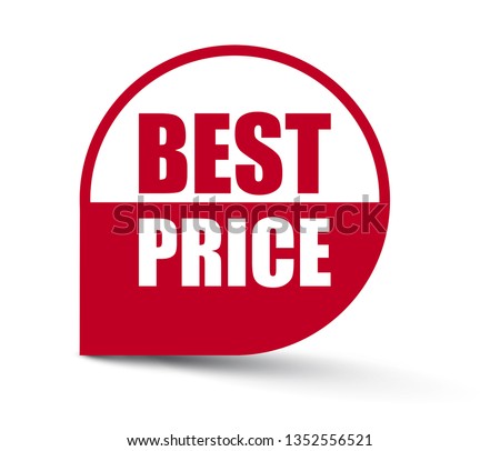 red vector banner best price