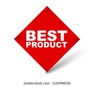 red vector banner best product