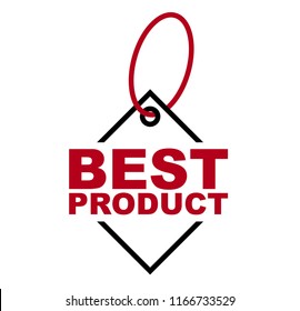 red vector banner best product