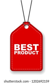 red vector banner best product