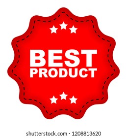 red vector banner best product
