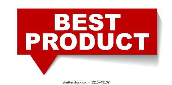 red vector banner best product