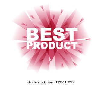 red vector banner best product