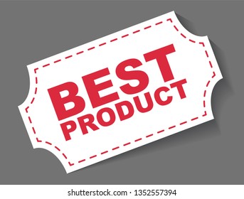 red vector banner best product