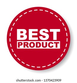 red vector banner best product