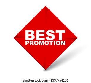 red vector banner best promotion