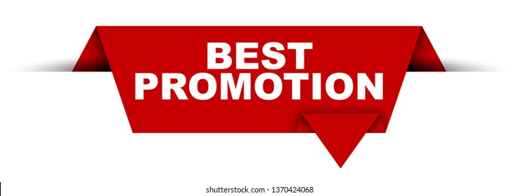 red vector banner best promotion
