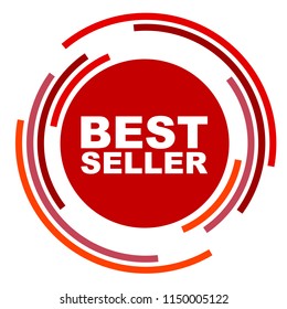 red vector banner best seller
