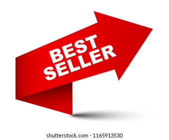 Red Vector Banner Best Seller